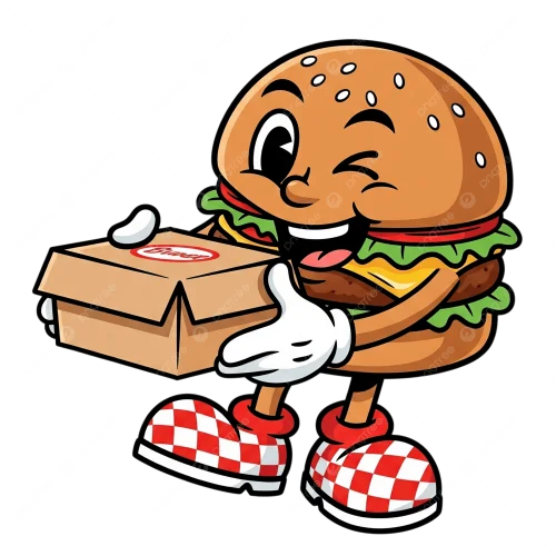 Mascote Hamburguer